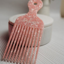 Load image into Gallery viewer, Pink Hair Pick Comb